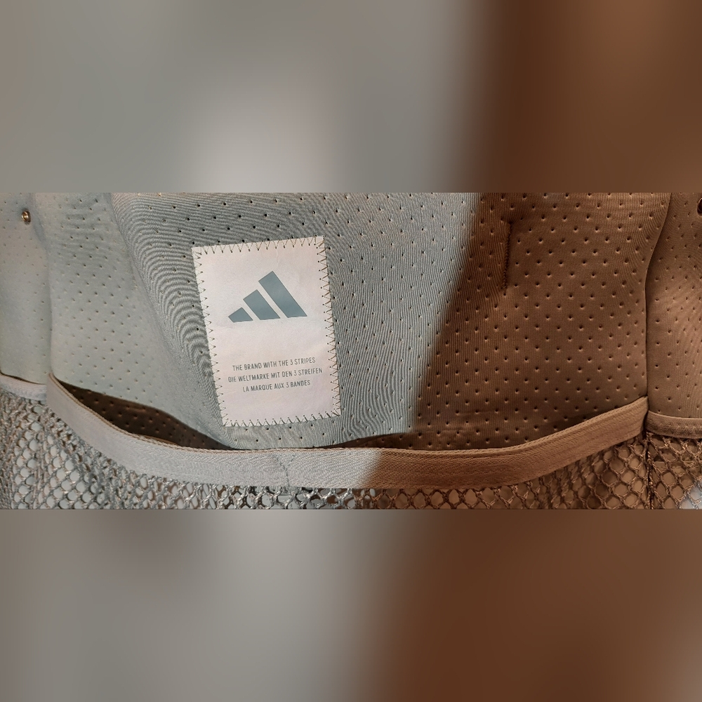 adidas Light Gray Mesh Tote Bag - Picture 5 of 13